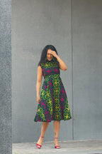 MASEGO MUTLICOLOUR MIDI DRESS Women’s Dress