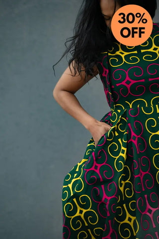 MASEGO MUTLICOLOUR MIDI DRESS Women’s Dress