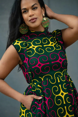 MASEGO MUTLICOLOUR MIDI DRESS Women’s Dress