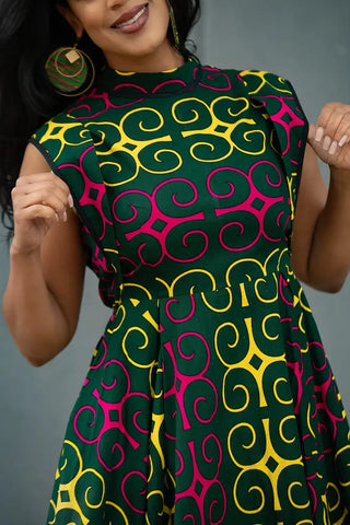 MASEGO MUTLICOLOUR MIDI DRESS Women’s Dress