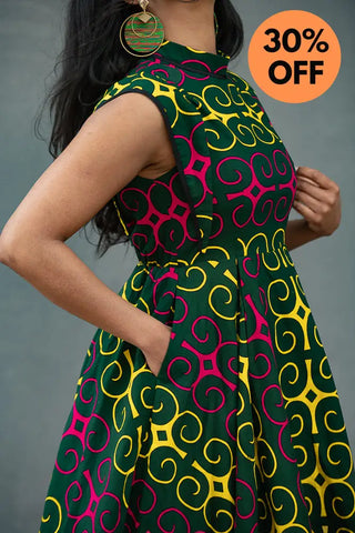 MASEGO MUTLICOLOUR MIDI DRESS Women’s Dress