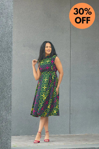 MASEGO MUTLICOLOUR MIDI DRESS Women’s Dress