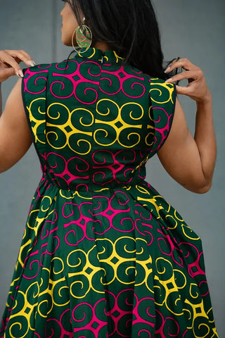 MASEGO MUTLICOLOUR MIDI DRESS Women’s Dress