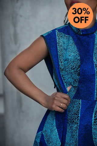 Masego Royal Blue Midi Dress