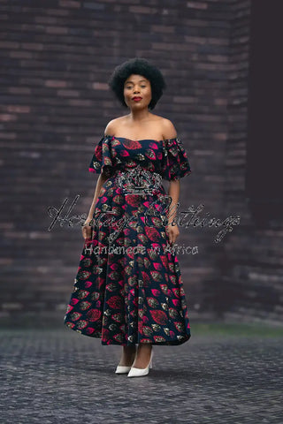 Maya Black Invisible Front Slit Dress Dresses