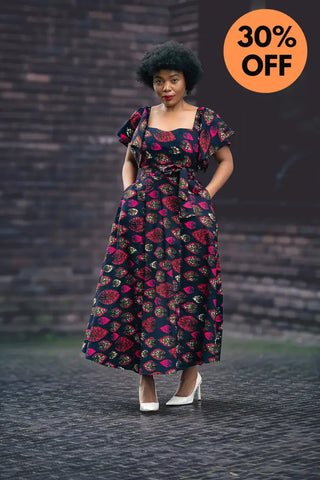 Maya Black Invisible Front Slit Dress Dresses