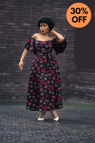 Maya Black Invisible Front Slit Dress Dresses