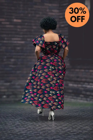 Maya Black Invisible Front Slit Dress Dresses