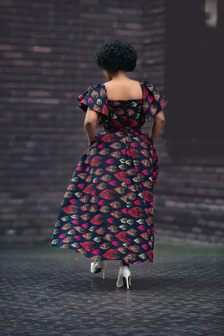 Maya Black Invisible Front Slit Dress Dresses