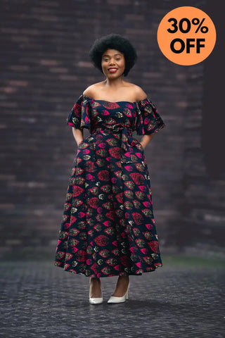 Maya Black Invisible Front Slit Dress Dresses