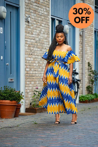 Maya Blue And Gold Invisible Slit Dress Dresses