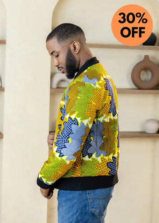 MEN’S AMMA NAVY AND LIME REVERSAL JACKET Coats & Jackets