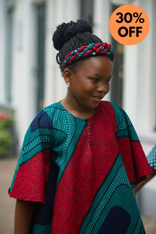 MINI HAMZA GREEN BRAIDED HEADBAND Kid’s Headband