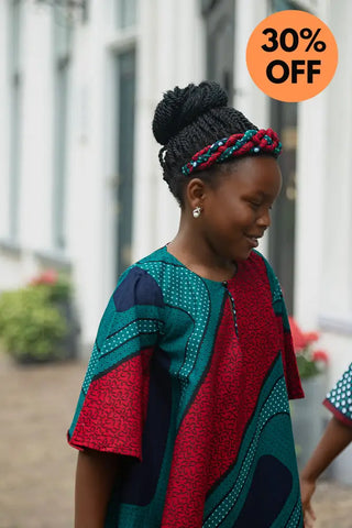 MINI HAMZA GREEN BRAIDED HEADBAND Kid’s Headband