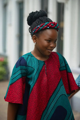 MINI HAMZA GREEN BRAIDED HEADBAND Kid’s Headband