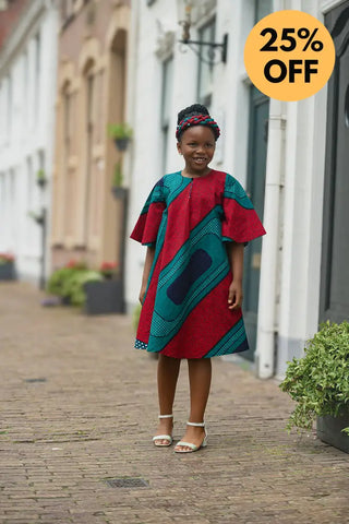 MINI HAMZA GREEN DRESS Kid’s Dress