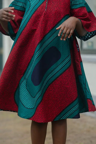 MINI HAMZA GREEN DRESS Kid’s Dress