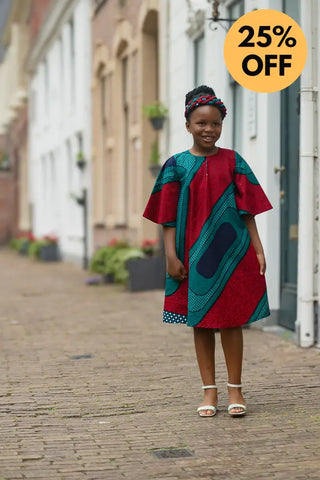 MINI HAMZA GREEN DRESS Kid’s Dress