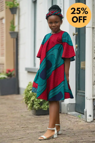 MINI HAMZA GREEN DRESS Kid’s Dress