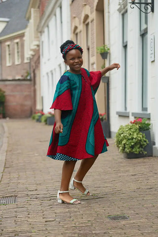 MINI HAMZA GREEN DRESS Kid’s Dress