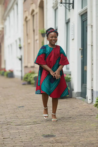 MINI HAMZA GREEN DRESS Kid’s Dress