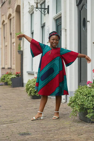 MINI HAMZA GREEN DRESS Kid’s Dress