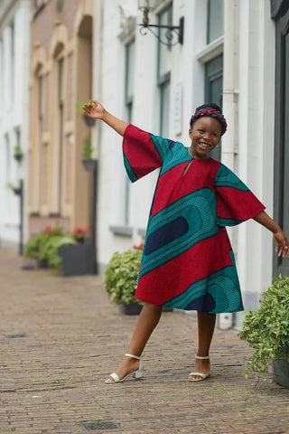 MINI HAMZA GREEN DRESS Kid’s Dress