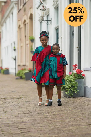 MINI HAMZA GREEN DRESS Kid’s Dress