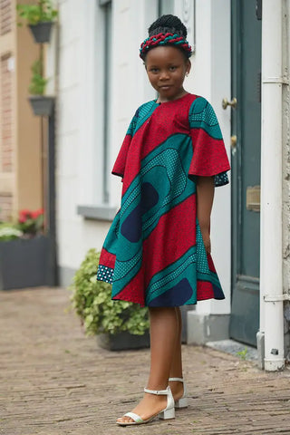 MINI HAMZA GREEN DRESS Kid’s Dress