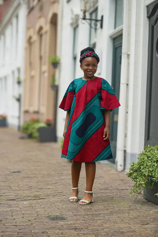 MINI HAMZA GREEN DRESS Kid’s Dress