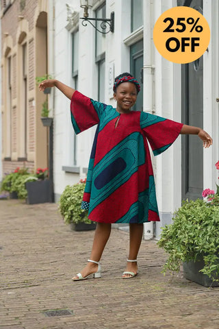 MINI HAMZA GREEN DRESS Kid’s Dress