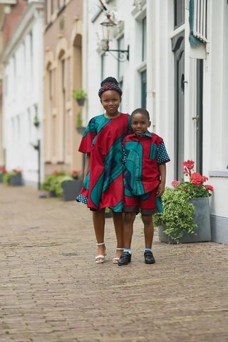 MINI HAMZA GREEN DRESS Kid’s Dress