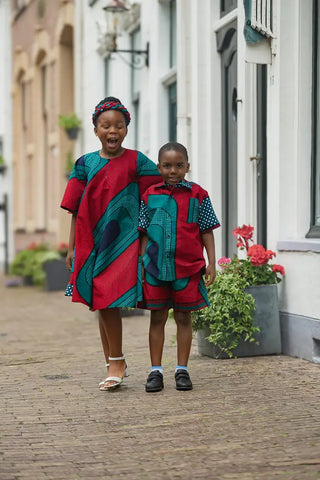 MINI HAMZA GREEN DRESS Kid’s Dress