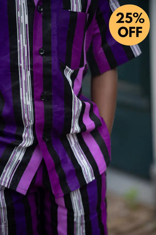 MINI PEJU PURPLE BOY SET BOYS