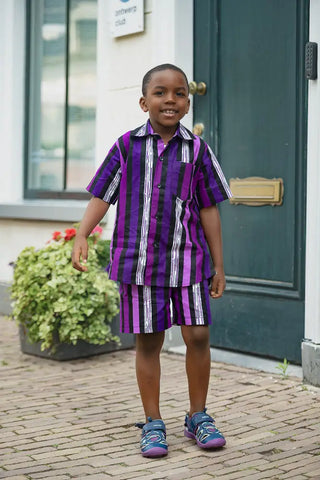 MINI PEJU PURPLE BOY SET BOYS