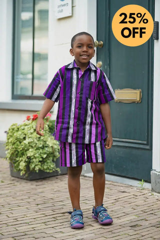 MINI PEJU PURPLE BOY SET BOYS