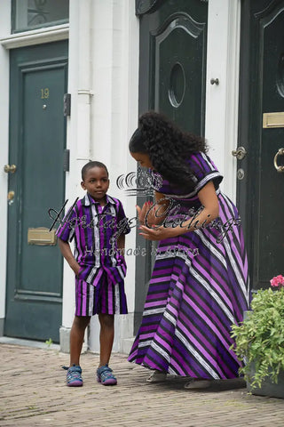 MINI PEJU PURPLE BOY SET BOYS