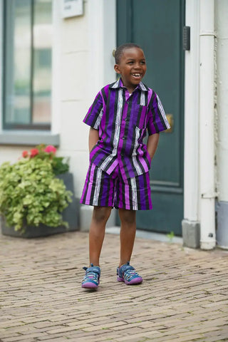 MINI PEJU PURPLE BOY SET BOYS