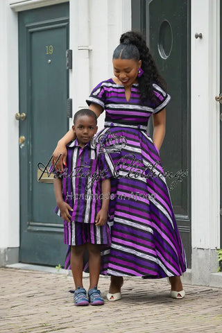 MINI PEJU PURPLE BOY SET BOYS