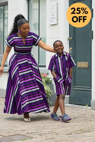 MINI PEJU PURPLE BOY SET BOYS