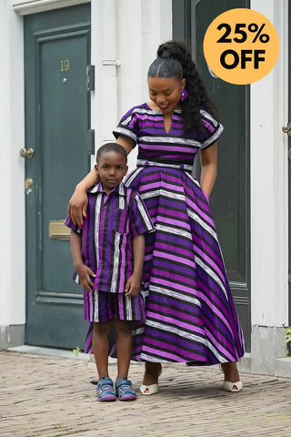 MINI PEJU PURPLE BOY SET BOYS