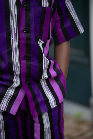 MINI PEJU PURPLE BOY SET BOYS