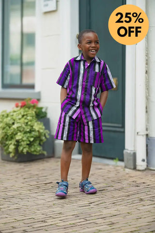 MINI PEJU PURPLE BOY SET BOYS