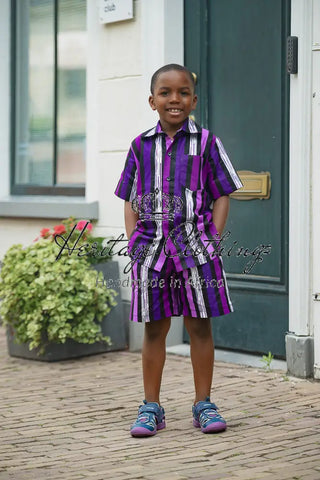 MINI PEJU PURPLE BOY SET BOYS