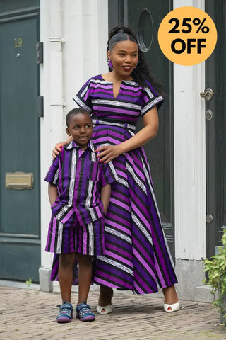 MINI PEJU PURPLE BOY SET BOYS