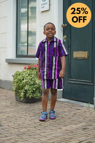 MINI PEJU PURPLE BOY SET BOYS