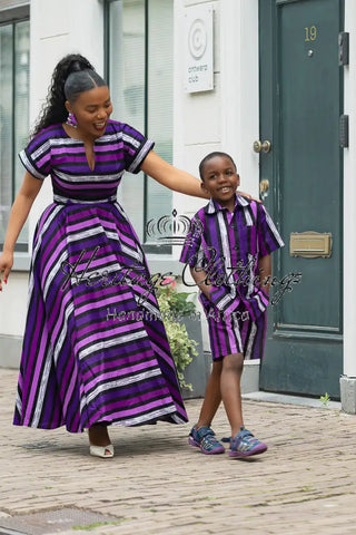 MINI PEJU PURPLE BOY SET BOYS