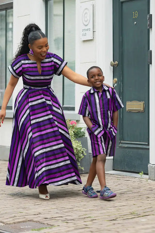 MINI PEJU PURPLE BOY SET BOYS