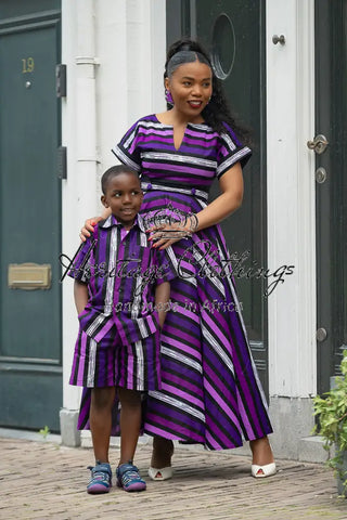MINI PEJU PURPLE BOY SET BOYS