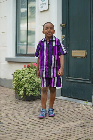 MINI PEJU PURPLE BOY SET BOYS